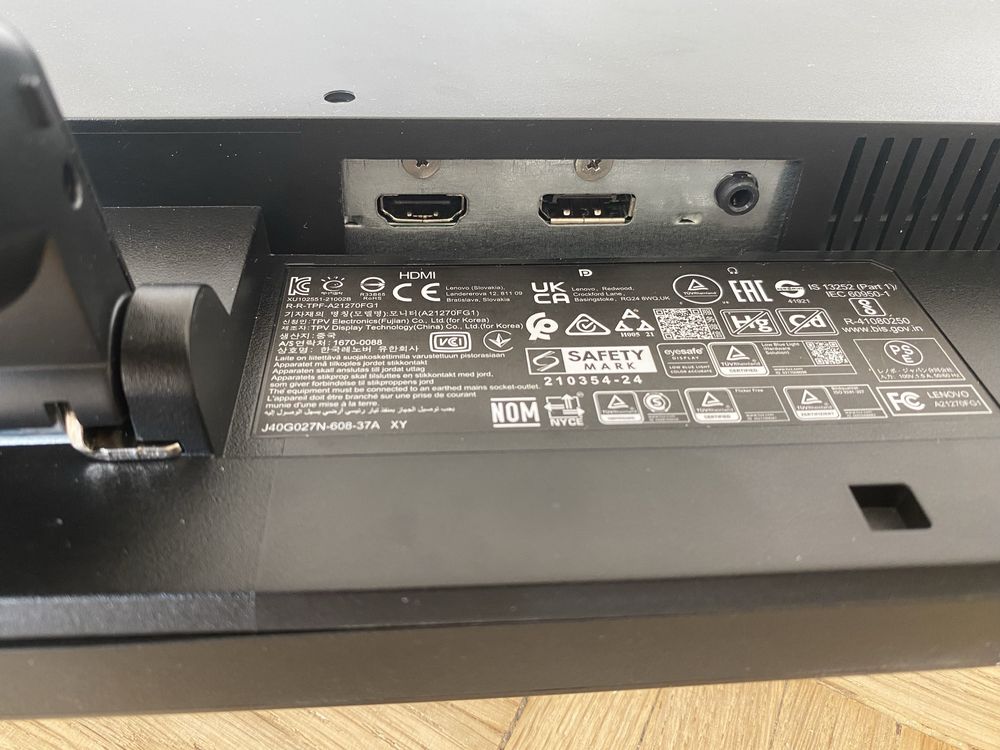 Monitor LENOVO G27E-20 27" 1920x1080px 100Hz 1 ms