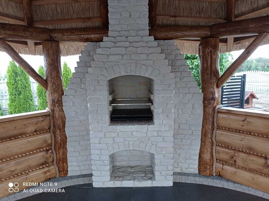 Altany trzcina, strzecha Dach trzcina. huśtawki  bal. Altana strzecha