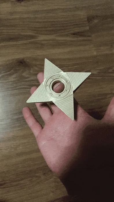 Shuriken Ninja Giratório com Rolamento