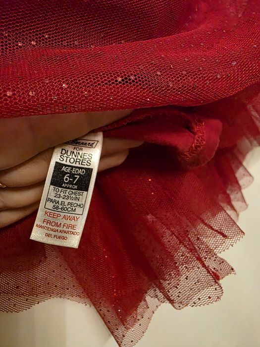 Sukienka czerwona dla dziewczynki