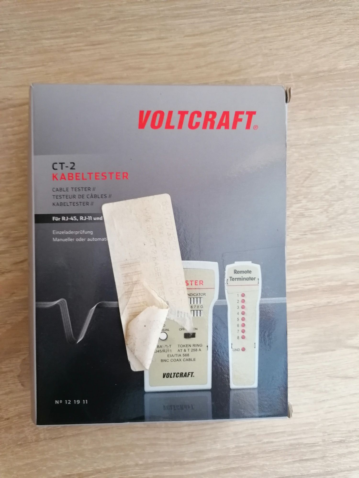 Tester kabli voltcraft ct-2