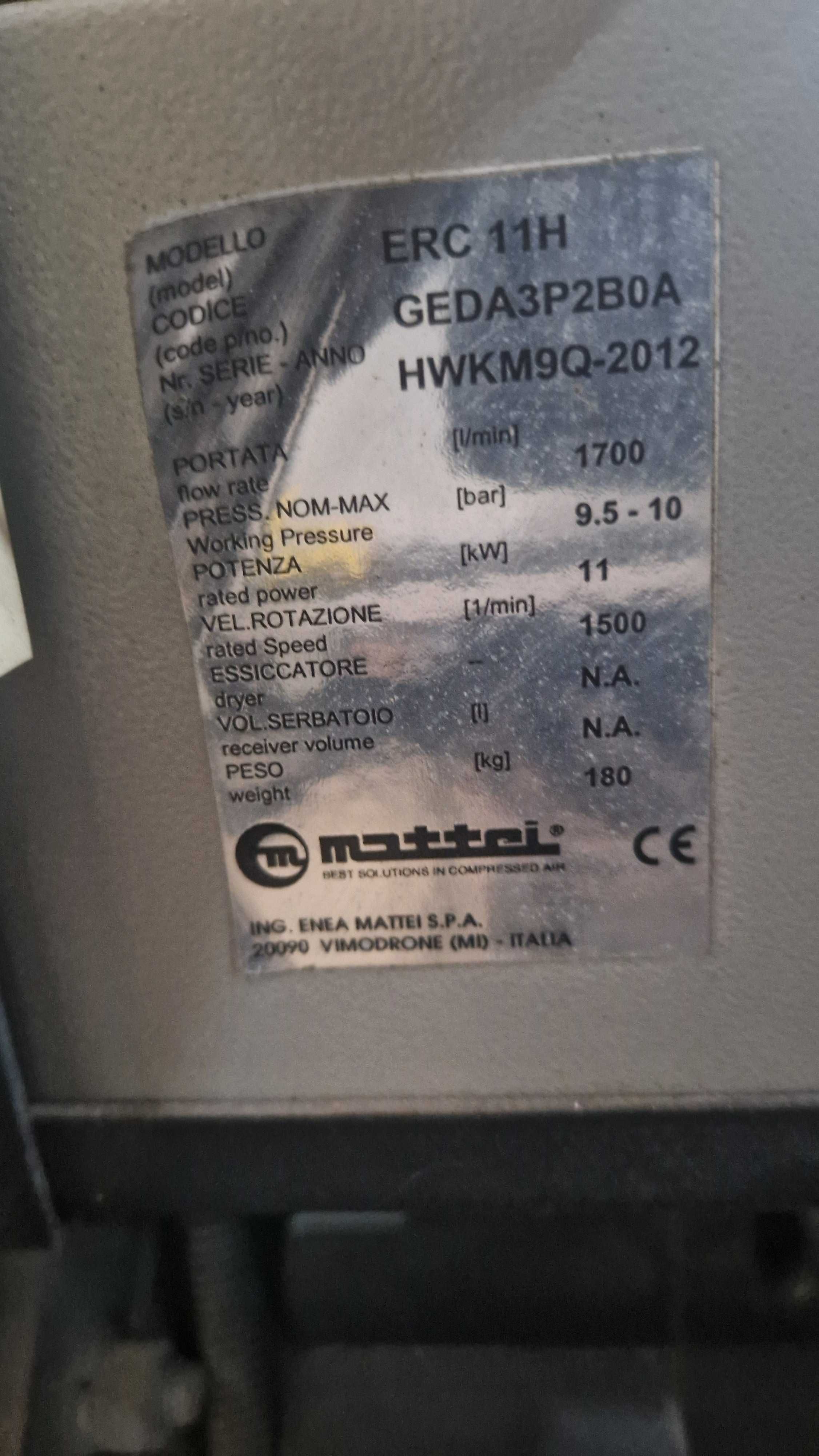 Compressores de Palhetas MATTEI– usados, bom estado – venda conjunta