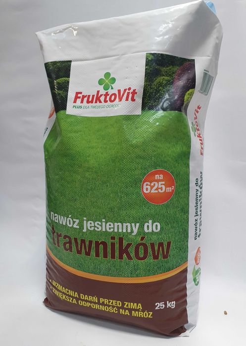 Nawóz jesienny do trawników 25kg FRUKTOVIT PLUS