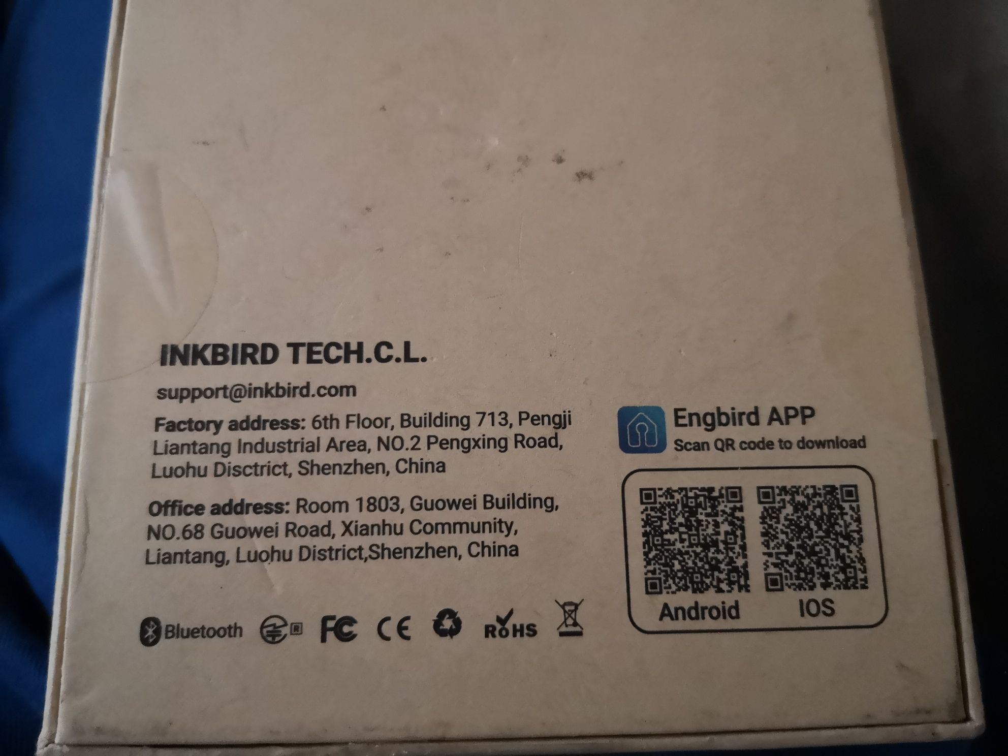 Inkbird IBS-TH2 PLUS Bluetooth termometr czujnik wilgotności