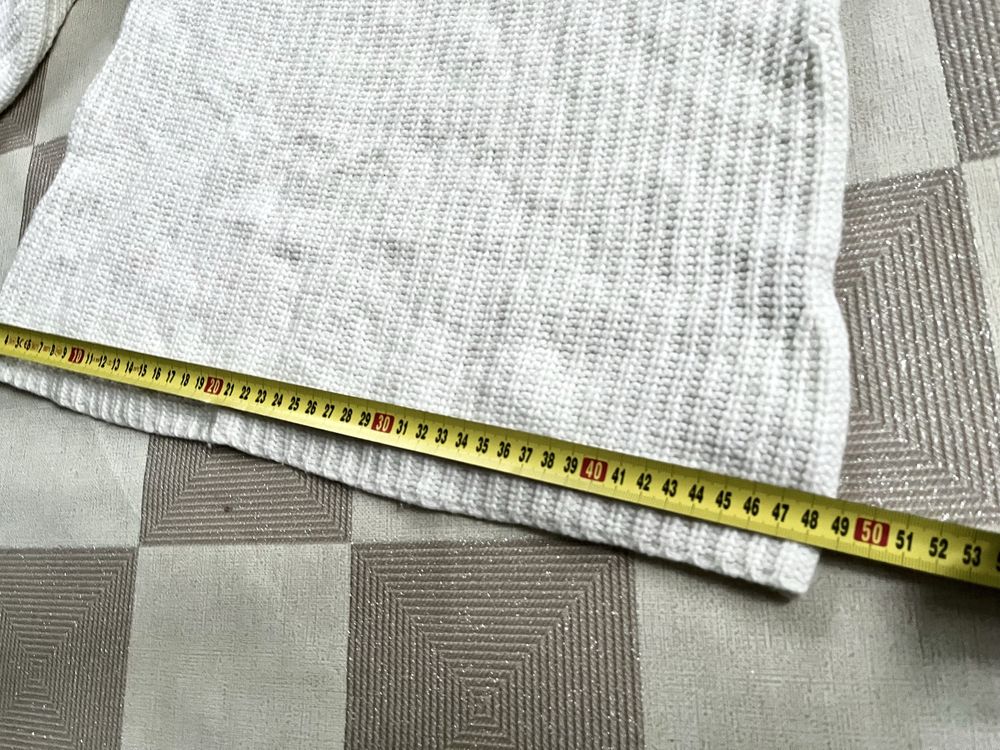 Massimo Dutti sweterek kremowy luksusowy markowy S/M oversize