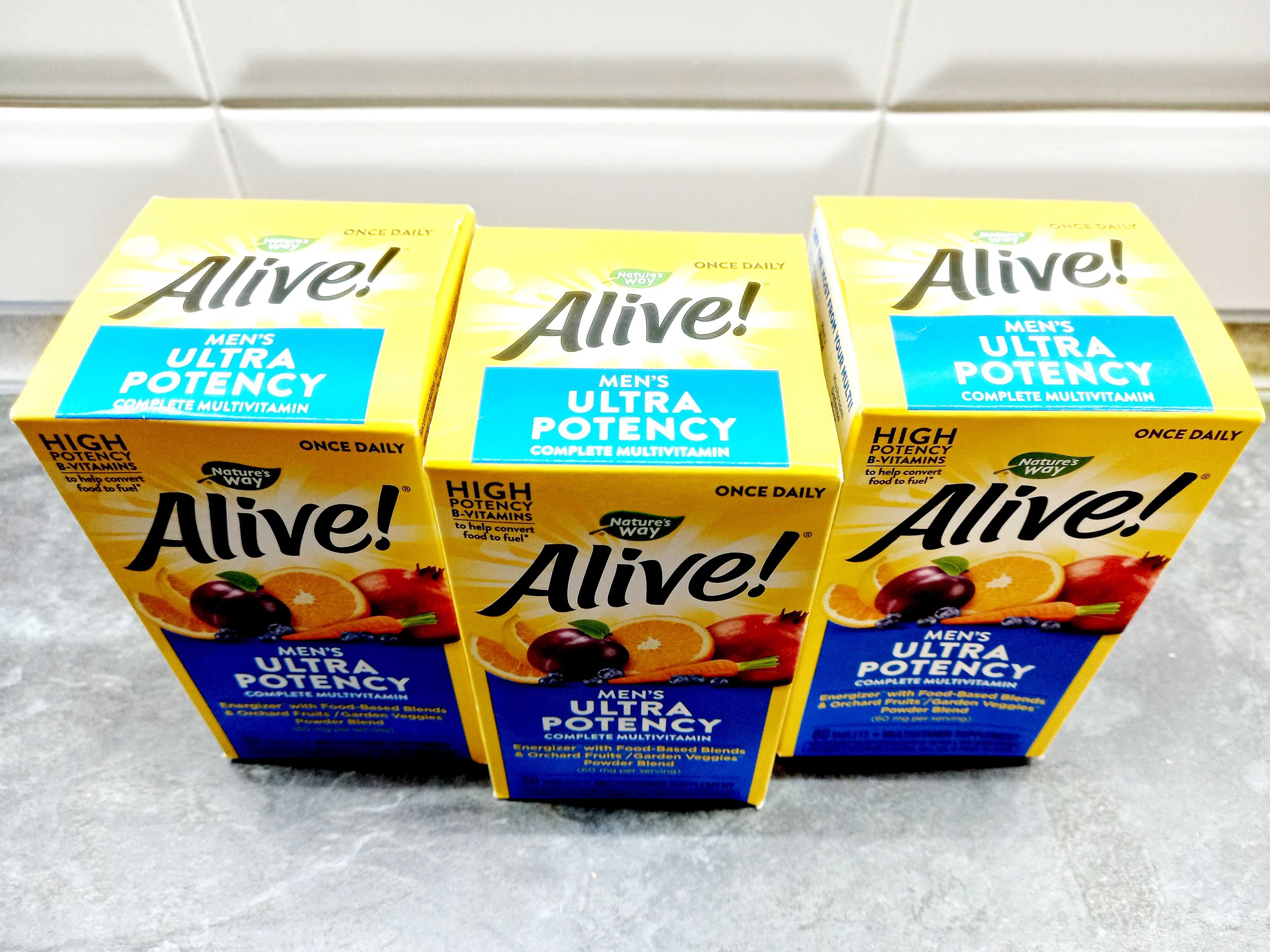 Natures Way, Alive! Mens Ultra Multi (60 таб.), мужские витамины