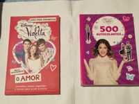 Livro e autocolantes da Violetta