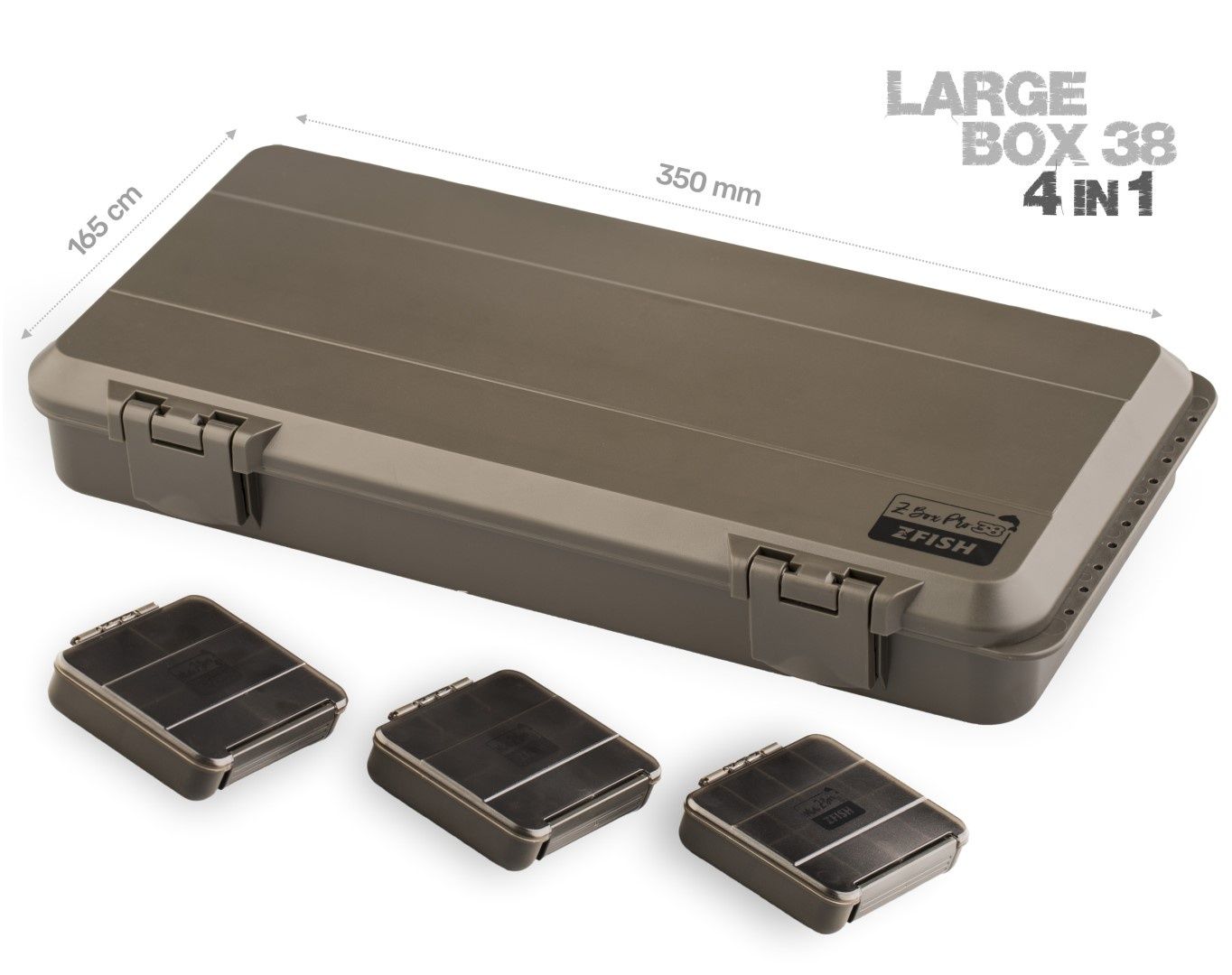 Zfish organizer tackle Box rig piórnik karpiowy z-box pro 38 (4w1)