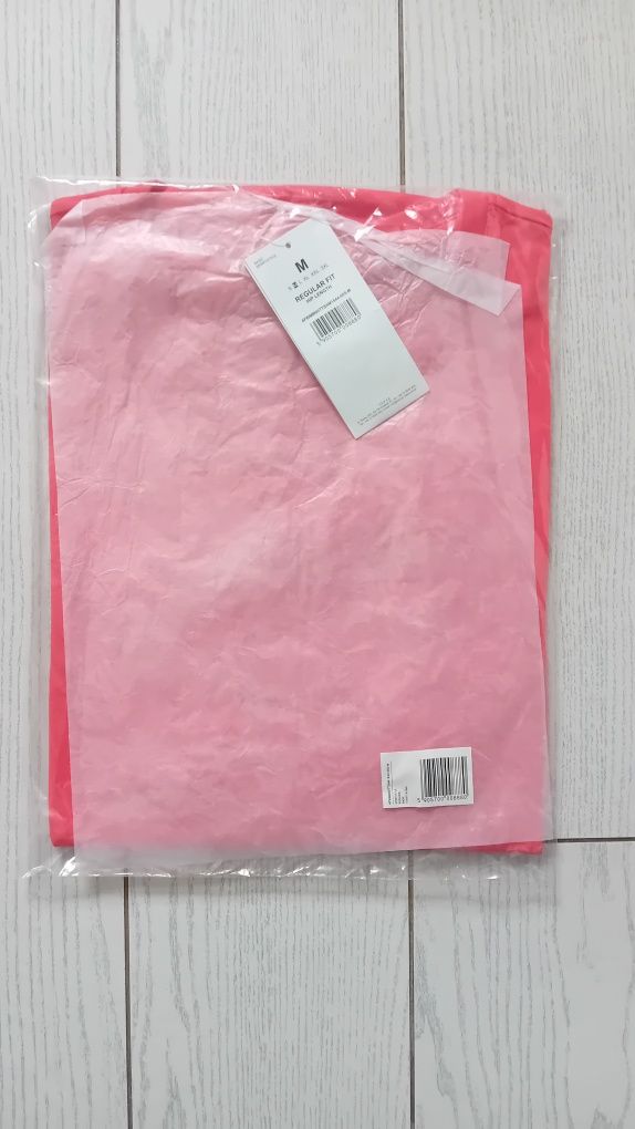 Nowy! T-shirt 4F męski M jasno czerwony z dużym logo