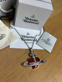 Vivienne Westwood Red Heart Necklace подвеска кулон підвіска