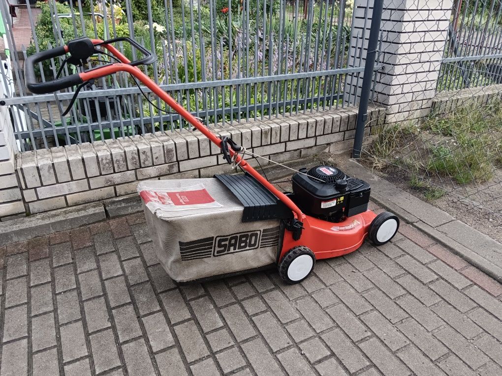 Kosiarka spalinowa Sabo 43cm 5KM Briggs napęd kosz aluminiowa