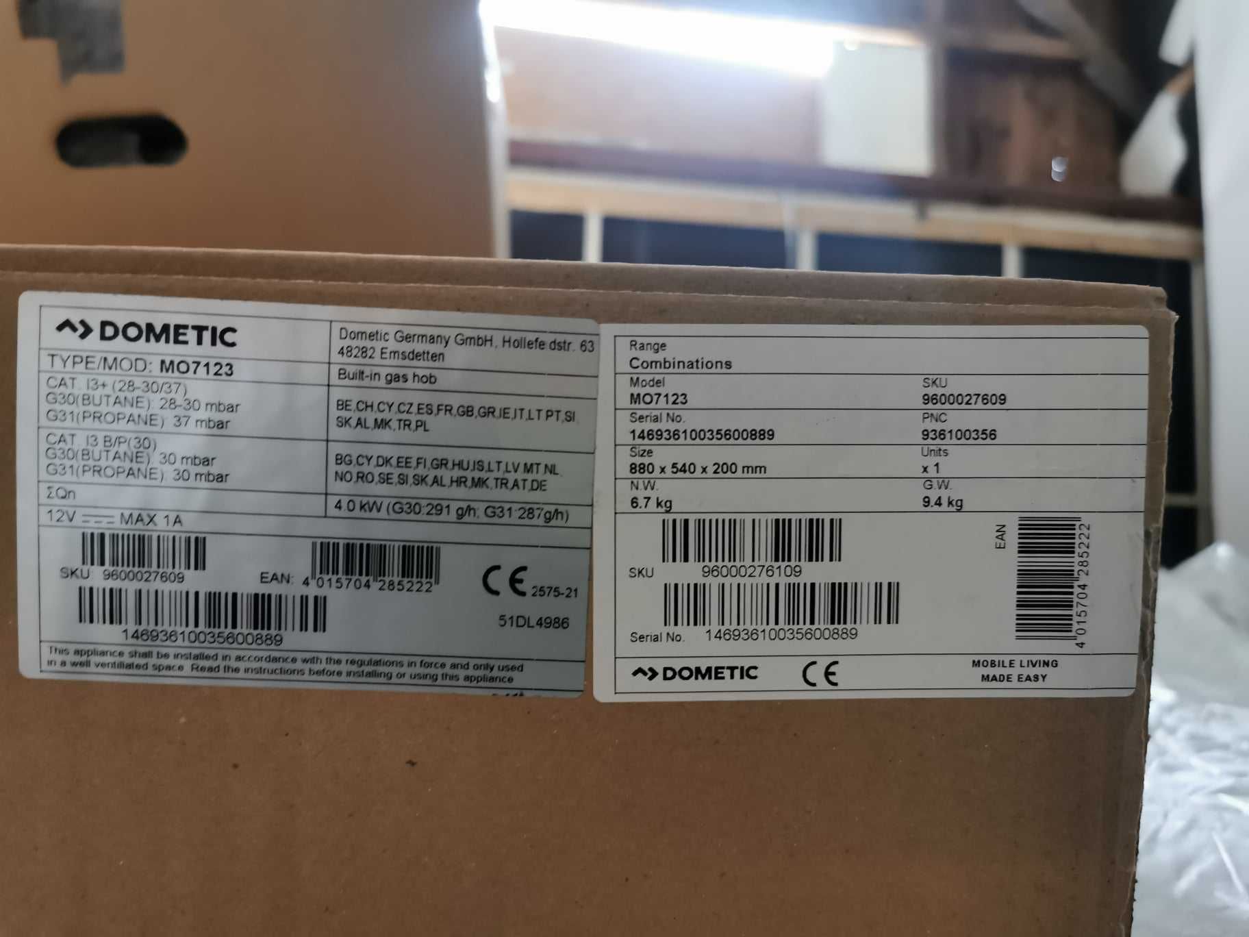 Kuchenka gazowa Dometic z umywalka do przyczepy/Kamper itp.