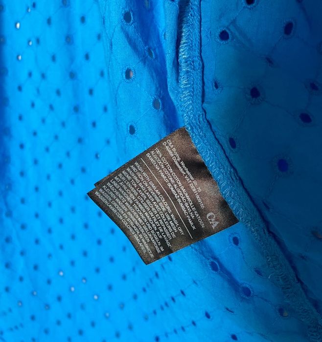 Niebieska damska koszula 100% bawełna