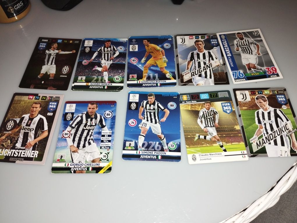 Karty piłkarskie. Juventus