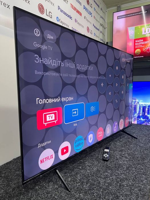 Телевізор 55» дюймів TCL 55T8B 4K QLED, Smart TV, 144Hz