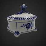 Porcelanowa szkatułka Gżel ręcznie malowana, z pokrywką b51/080964