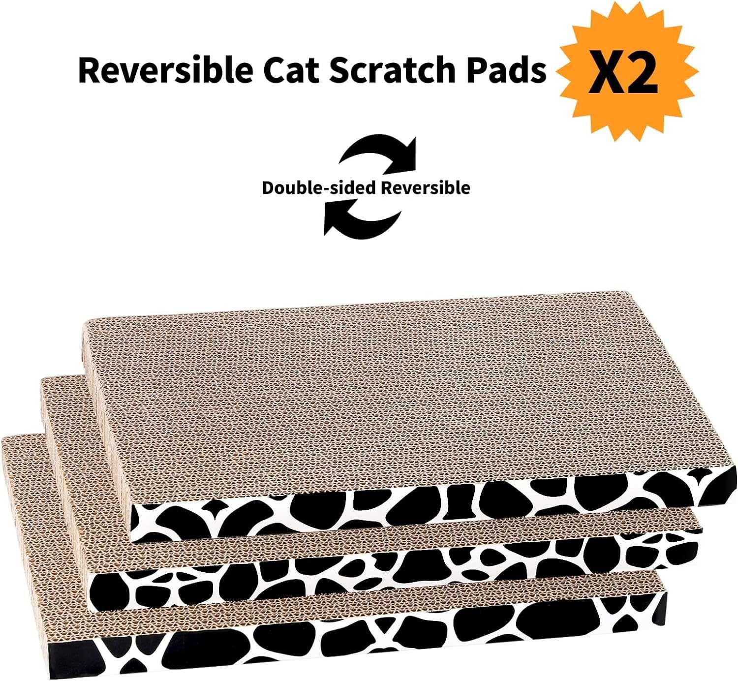 Arranhador para gato em cartão raspador (inclui 3 unidades)42x28x8,5cm