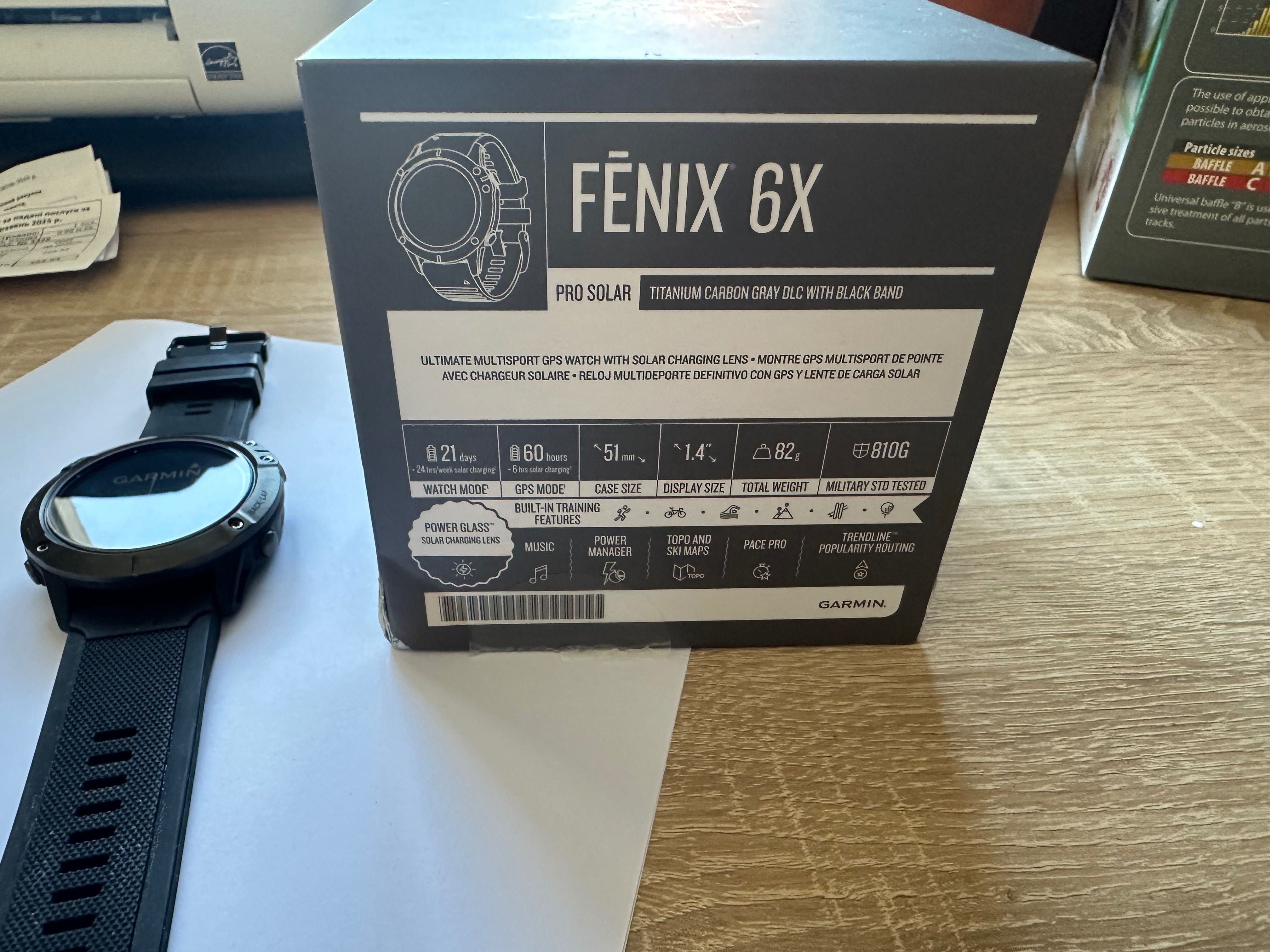 Garmin fenix 6X Pro Solar Titanium