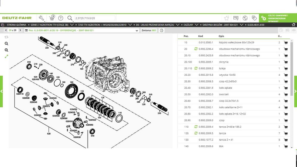 satelity atak Deutz-Fahr Agrotron Seria 7 7250 , 7230 TTV