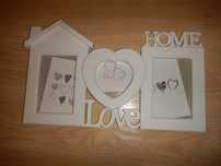 Ramka na 3 zdjęcia love home