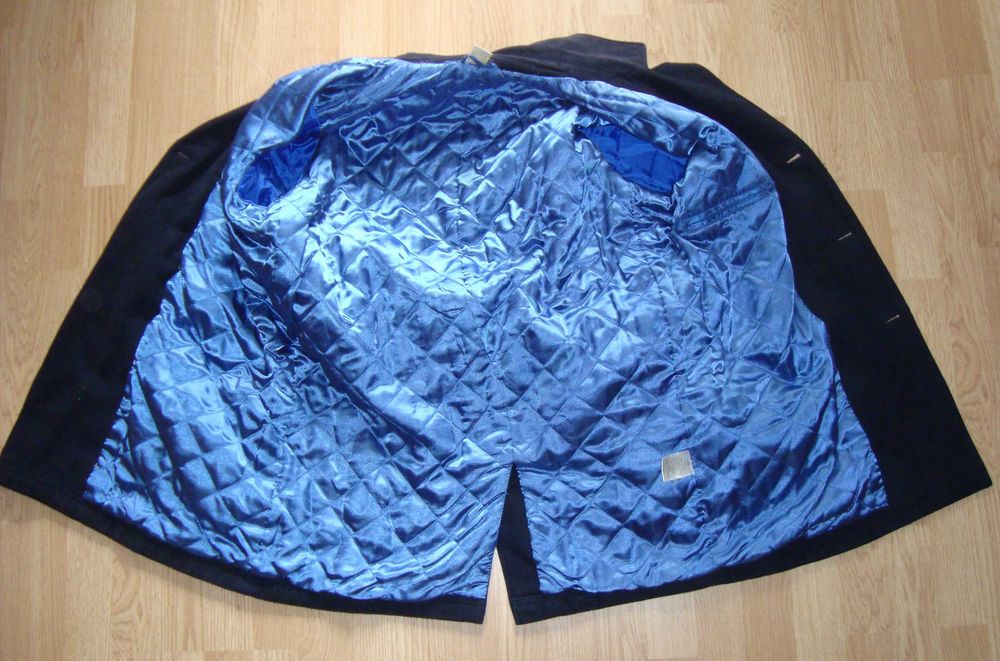 Полупальто, Navy, чоловічий бушлат,  двобортний, вовняний 2ХL (52-54)