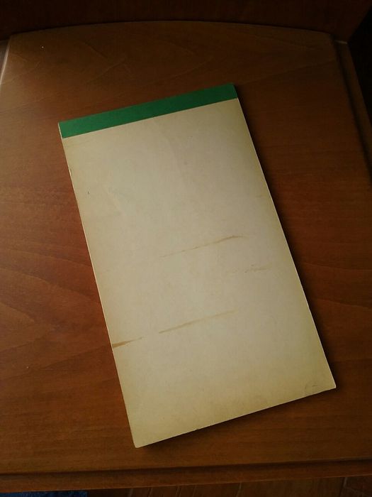 Bloco de folhas de carta - antigo