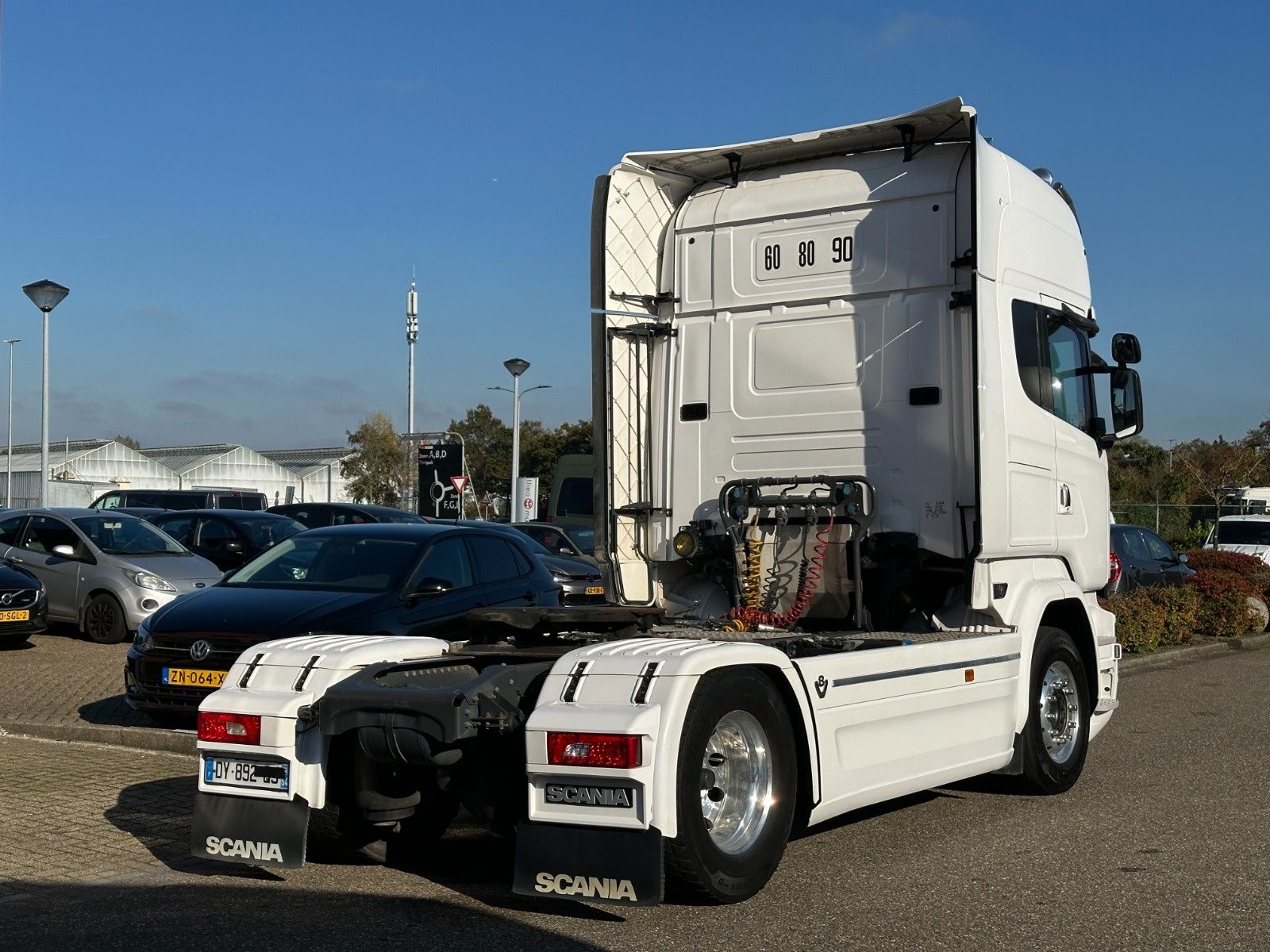 Scania R520 V8 Porsche edition. Ciągnik siodłowy poducha poducha
