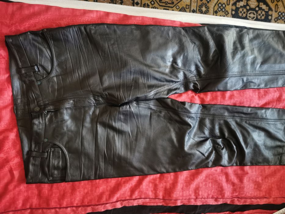 Spodnie skórzane skóra 100 % 100 cm pas