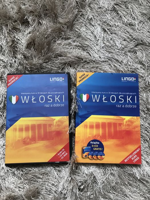 Kurs nauki języka włoskiego książka i 3 płyty