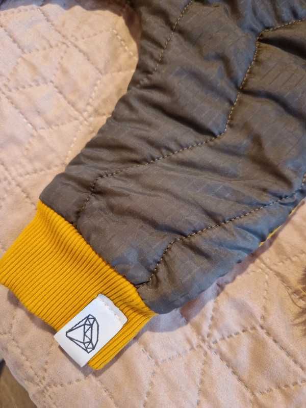 Komplet zimowy kombinezon kurtka i spodnie cieple r 68 C&A