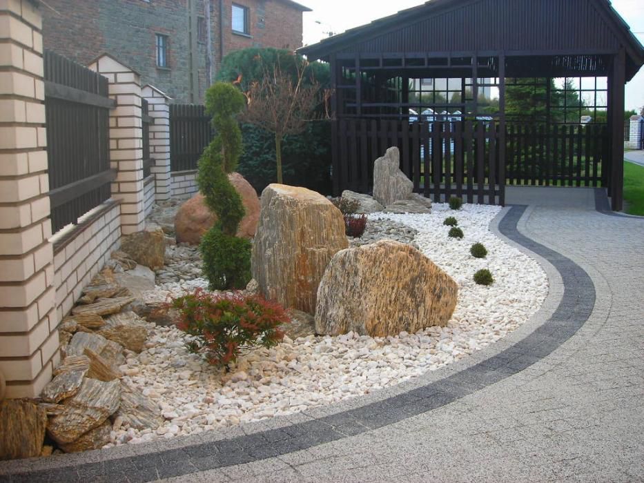 Biała Marianna grys marmurowy biały kamień dekoracyjny żwir ogrodowy