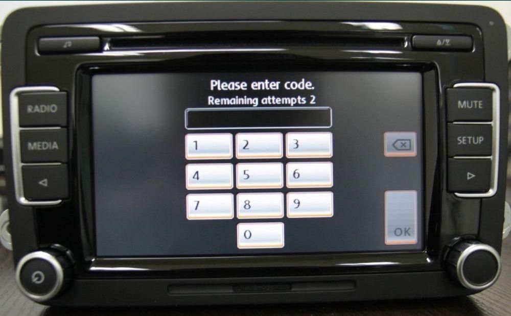 Разблокировка раскодировка код магнитолы VW, Skoda VAG RCD510 и других