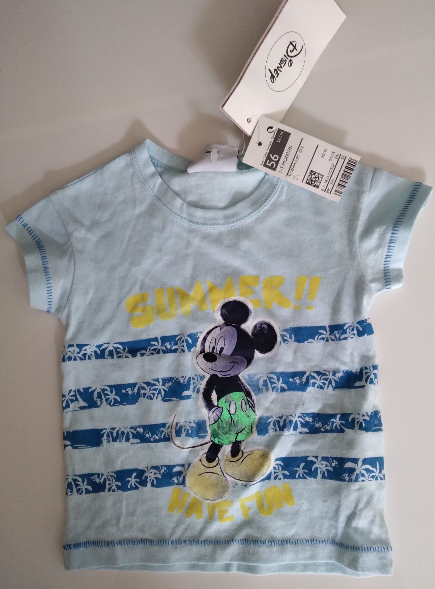 56 1/3 m-ące Benetton Disney śliczny tshirt WIOSNA LATO