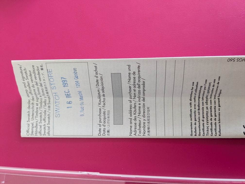 Relógio Swatch booster