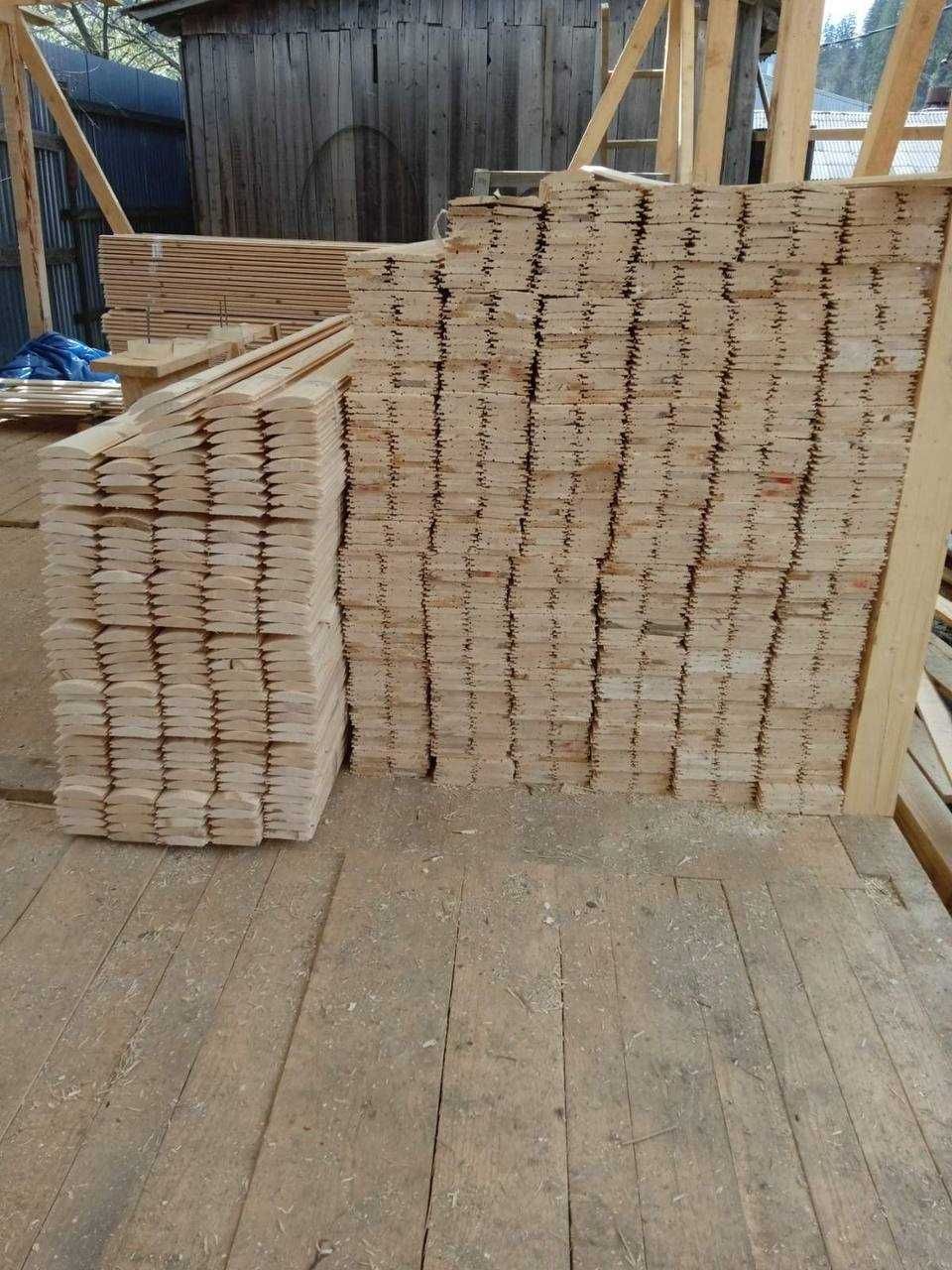 Вагонка безшовна натуральна дерев'яна 90*14*2500/3000. Смерека