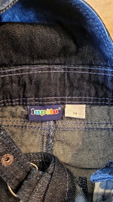 Ogrodniczki jeansowe Lupilu rozm. 74