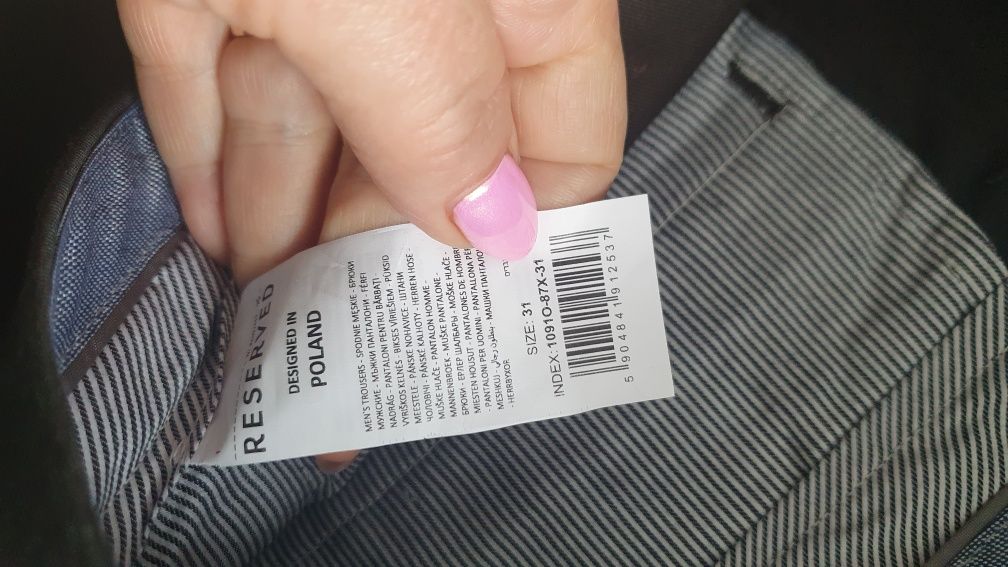 Spodnie męskie Reserved