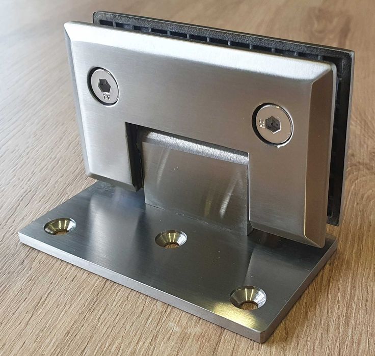 Zawiasy do kabin prysznicowych: mocowanie boczne (szkło-ściana 90°)