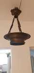 Lampa mosiężna zabytkowa