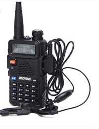 Рация Baofeng UV-5R Black + гарнитура Baofeng c кнопкой РТТ