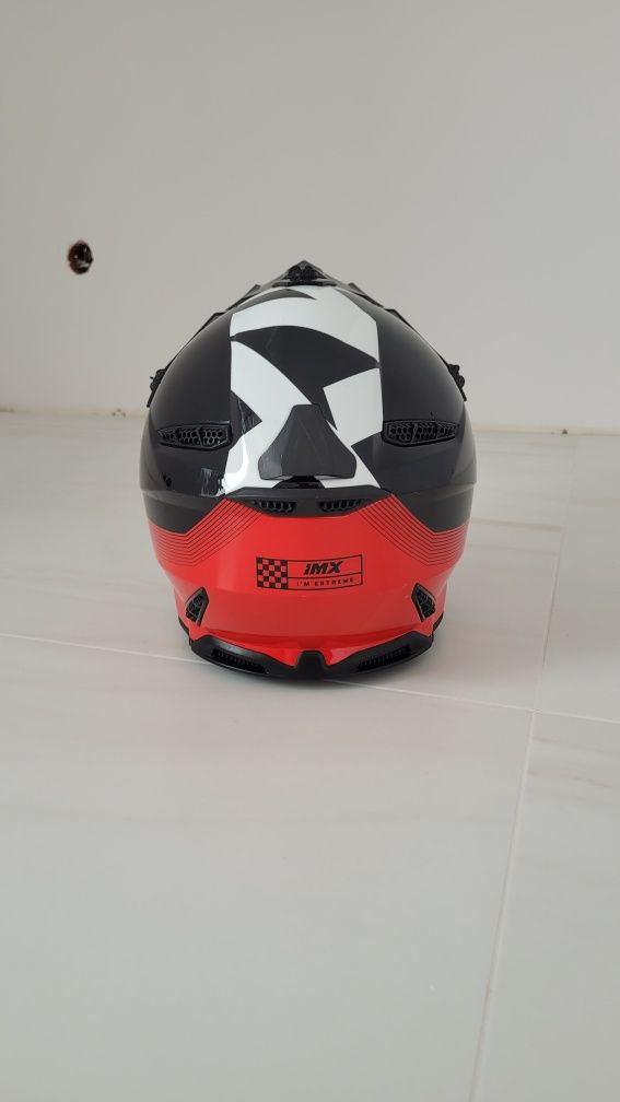 Kask IMX + rękawiczki