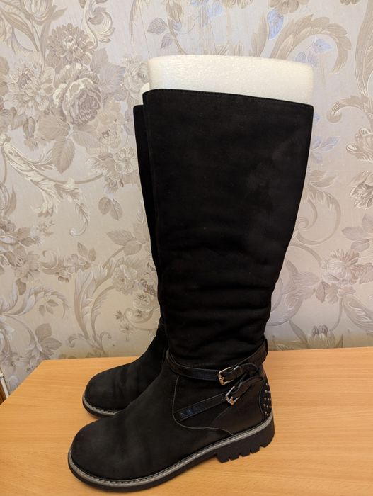 Зимові сапоги, нат. нубуку, євро, р.35