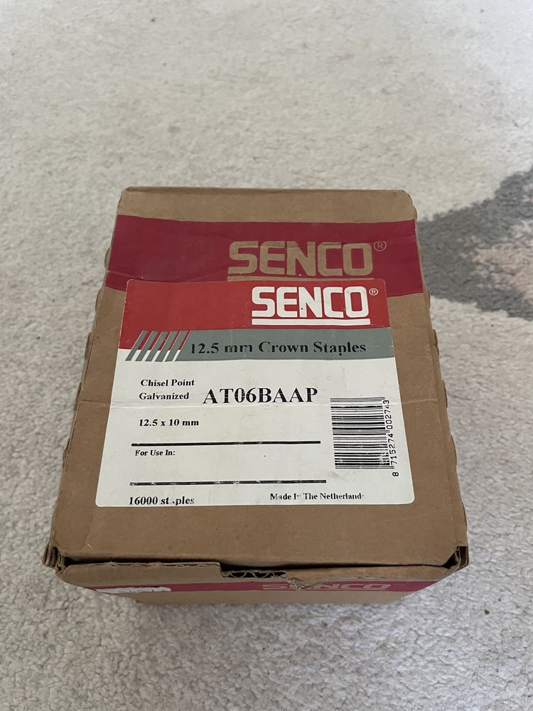 Скоби мебельні Senco 12.5mm (коробка 16000шт)