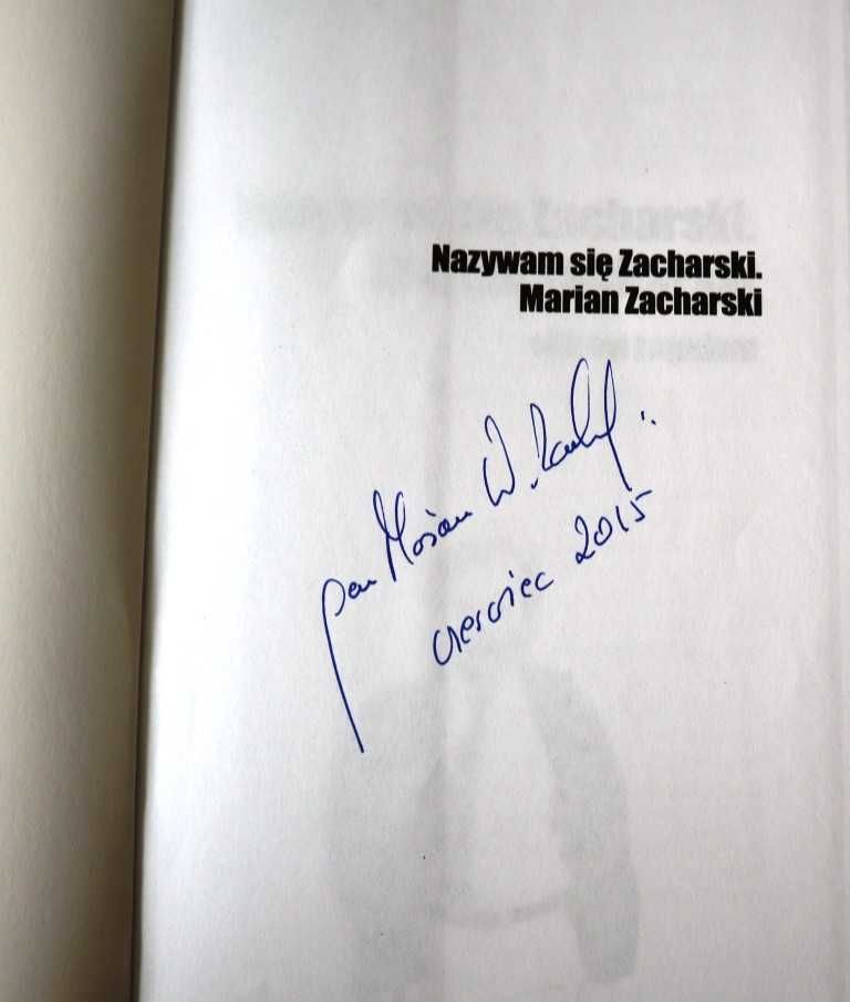 Marian Zacharski - 2 książki - autografy