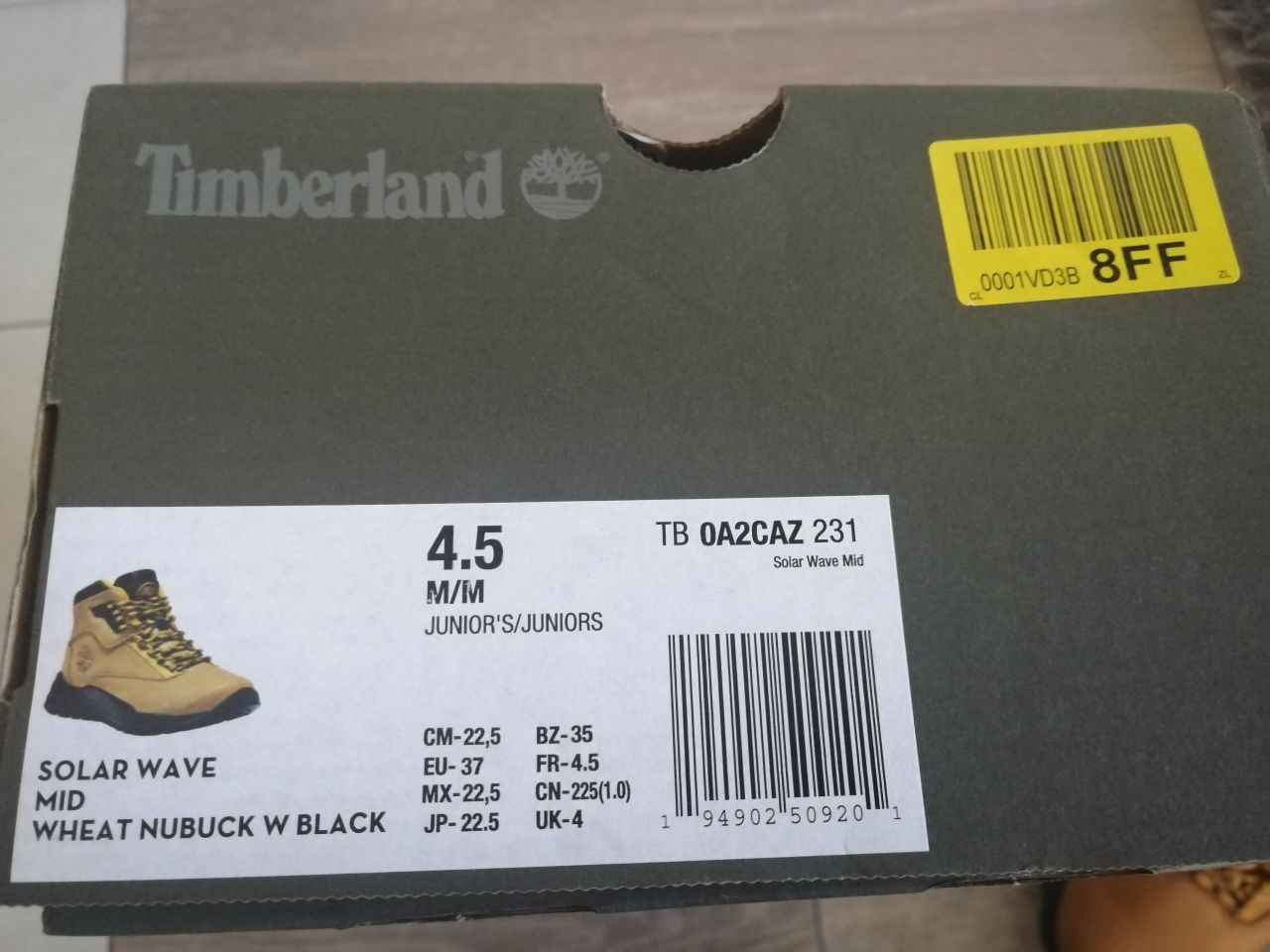 Nowe buty trekkingowe sneakersy Timberland 37