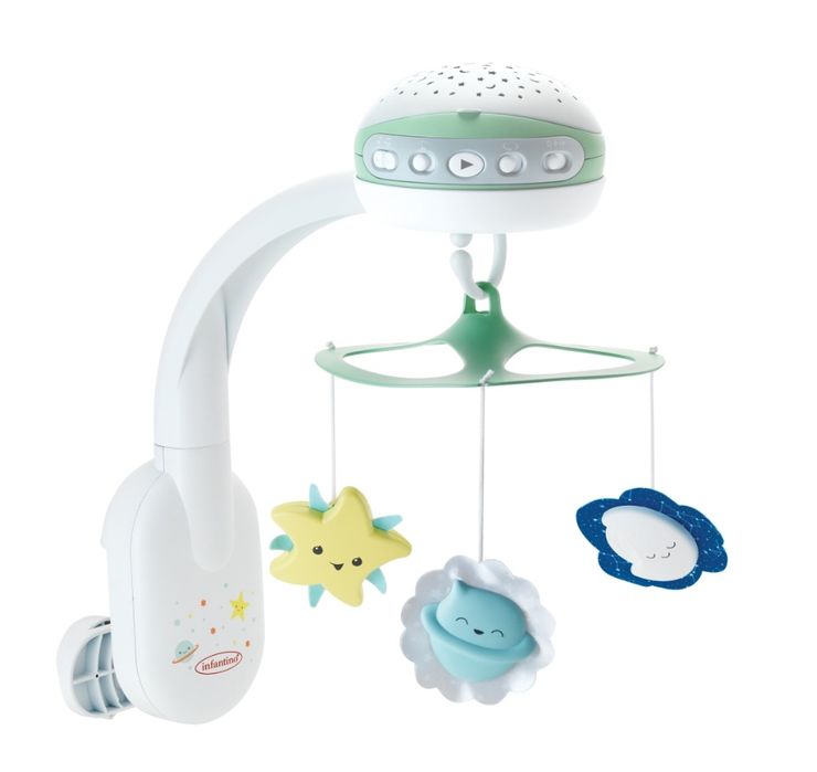 Karuzela do łóżeczka projektor lampka nocna