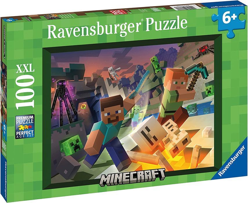 Puzzle dla dzieci 100 elementów Minecraft super prezent