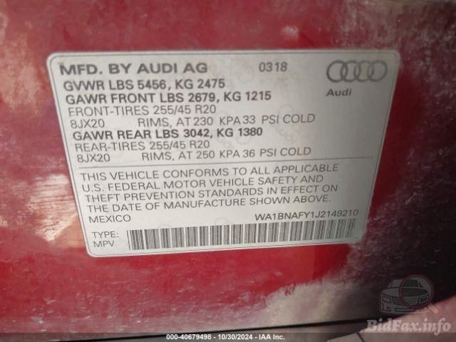 Розборка шрот audi q5 80a 2018- авторозбірка двері бампер двигун люк