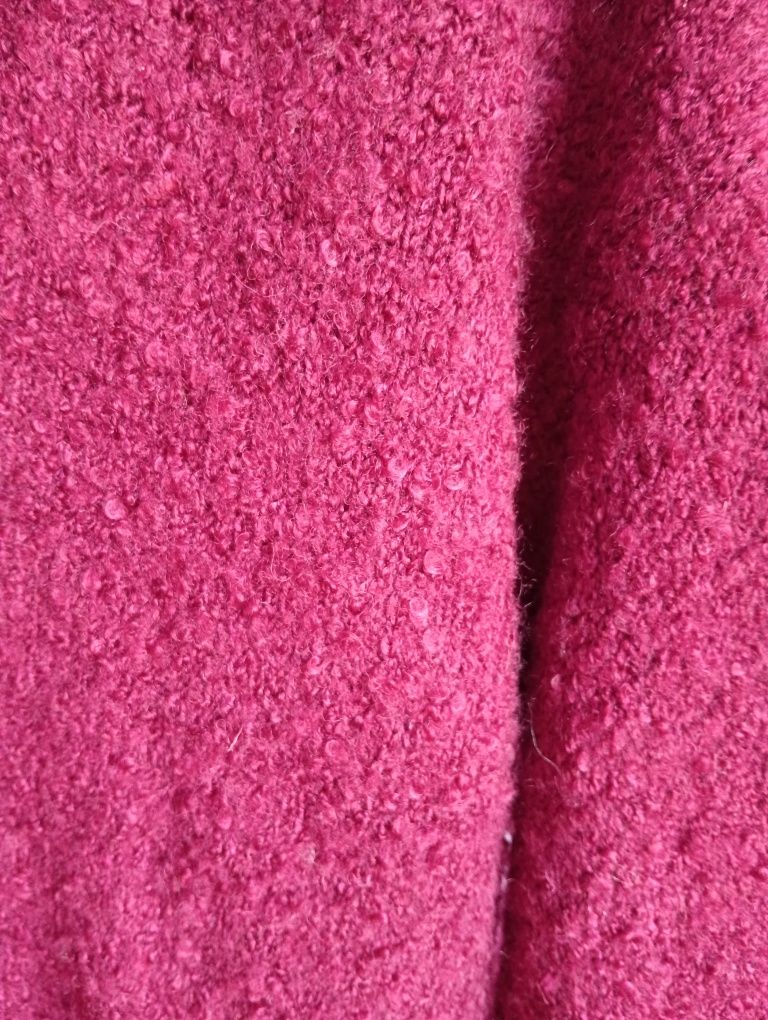 Michael Kors sweter z bukli bordowy L XL oversize