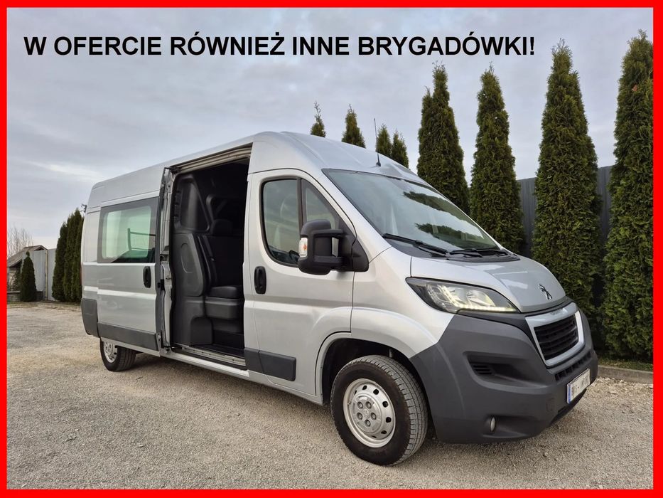 Peugeot Boxer 130KM Brygadówka L3H2  Doka Dubel Nie Ducato, Klima, Sprowadzony, TOP!